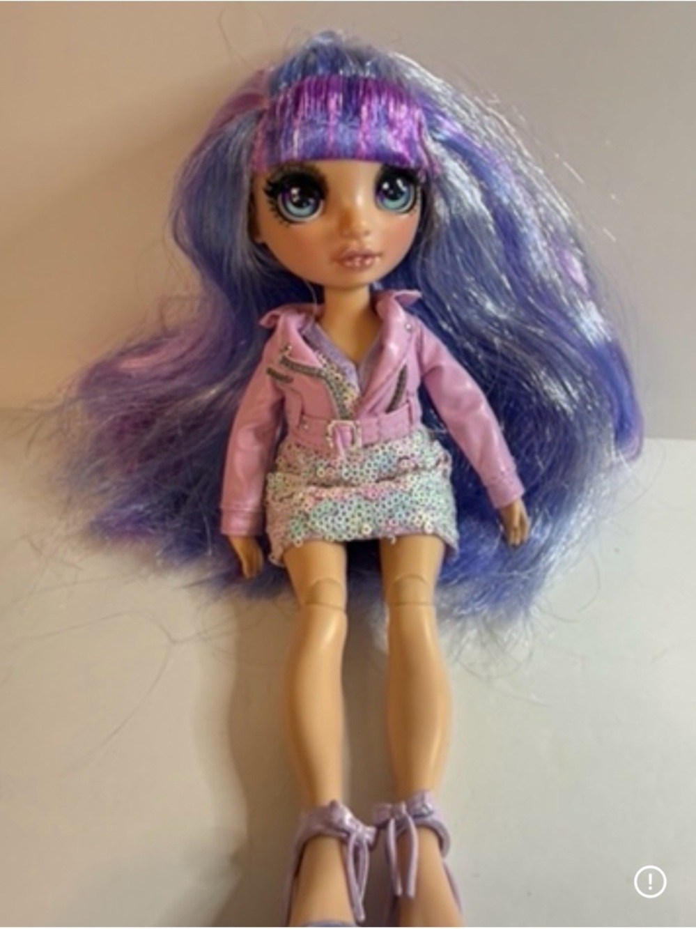 Rainbow High Violet Willow Fashion Doll 2019 Purple Glitter Sequin Outfit